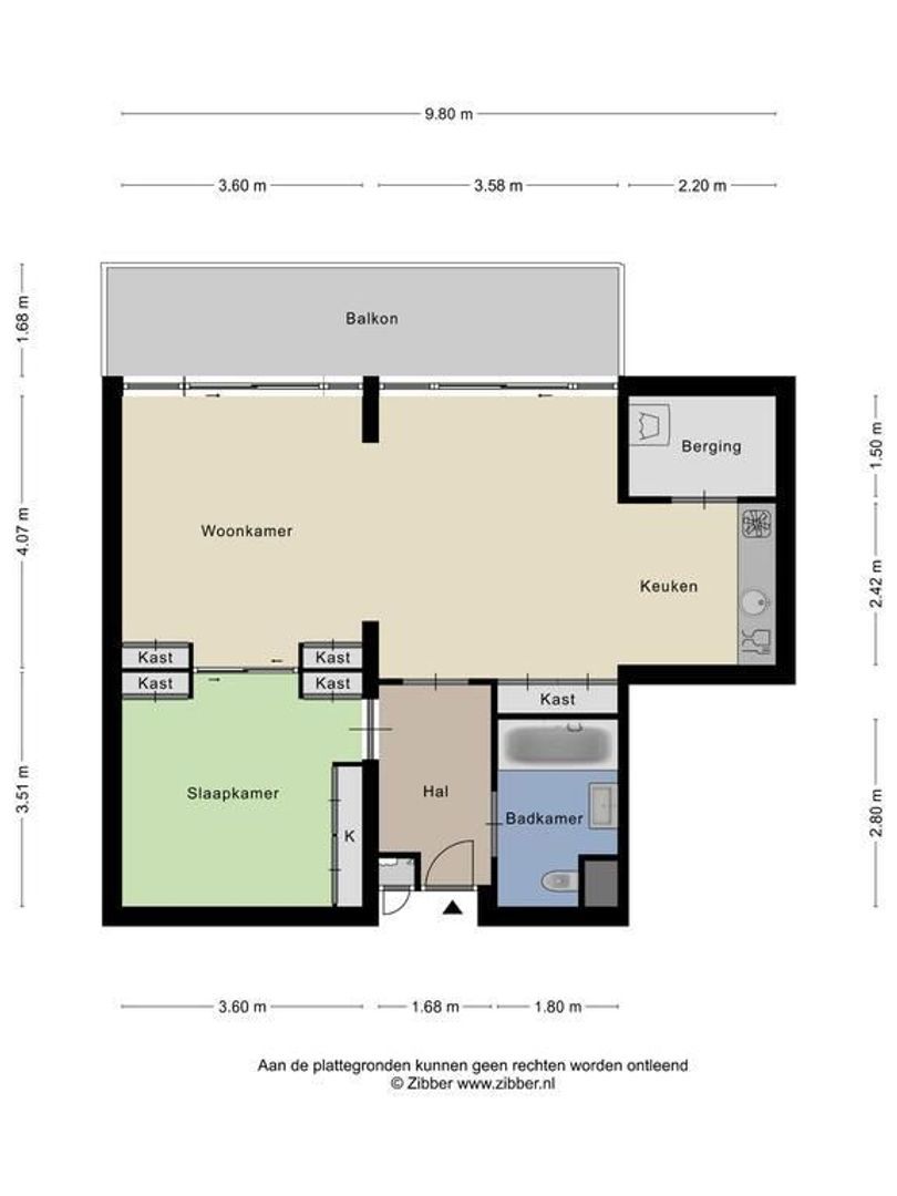 Duinroos 8, Noordwijk plattegrond-0