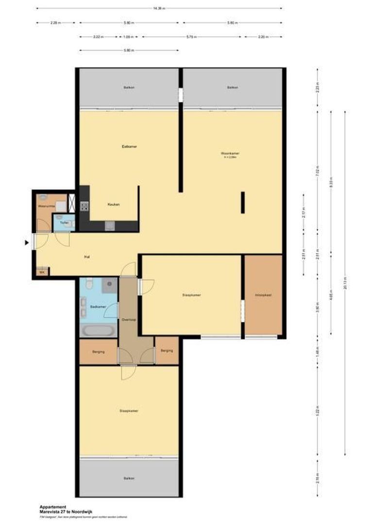 Marevista 27, Noordwijk plattegrond-0
