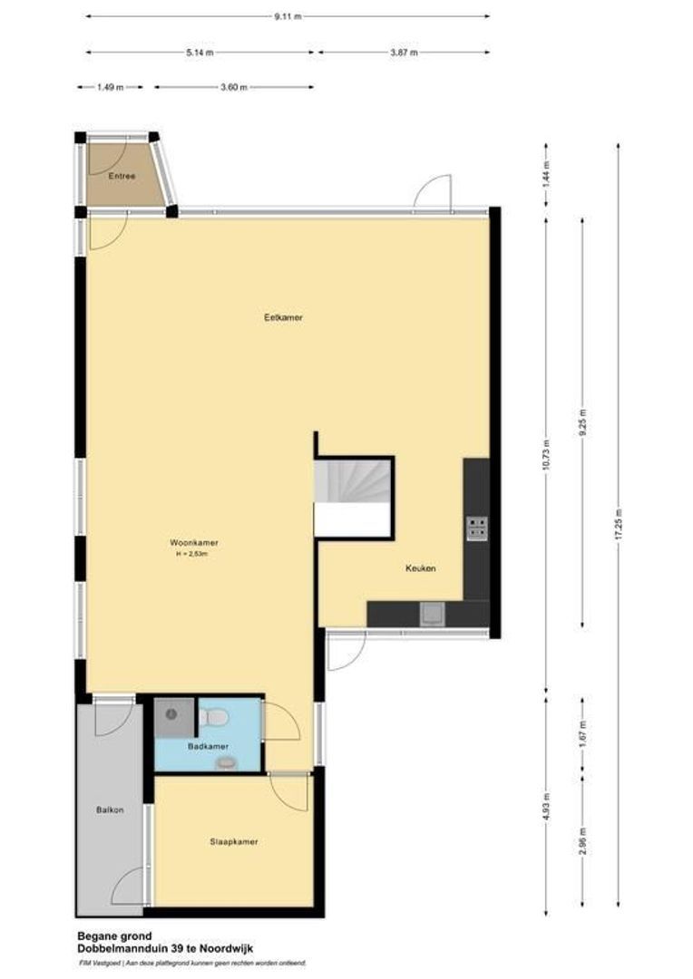 Dobbelmannduin 39, Noordwijk plattegrond-1