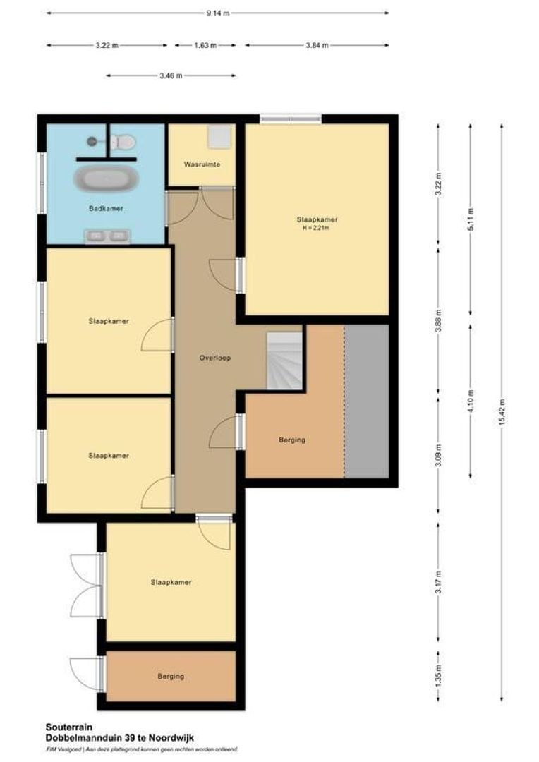 Dobbelmannduin 39, Noordwijk plattegrond-2