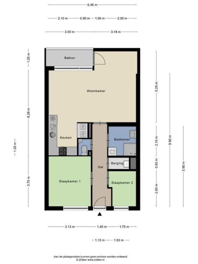 Kerkstraat 53 F, Noordwijk plattegrond-0