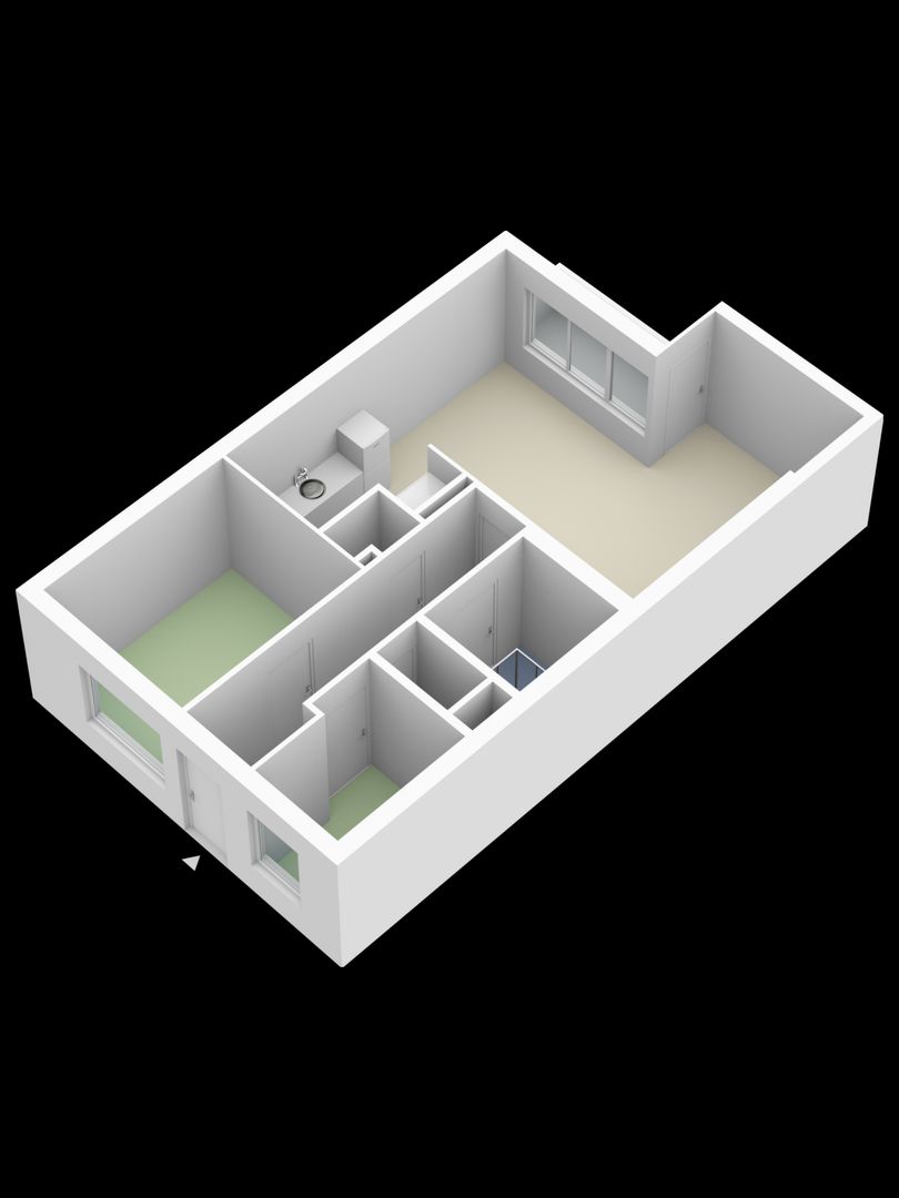 Kerkstraat 53 F, Noordwijk plattegrond-2