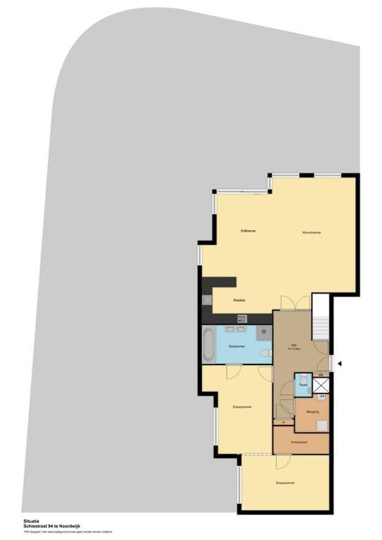 Schiestraat 94, Noordwijk plattegrond-0