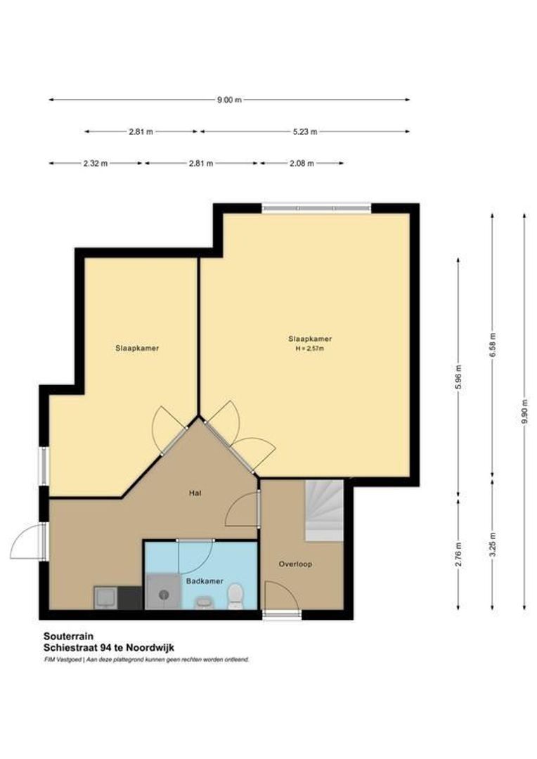 Schiestraat 94, Noordwijk plattegrond-2