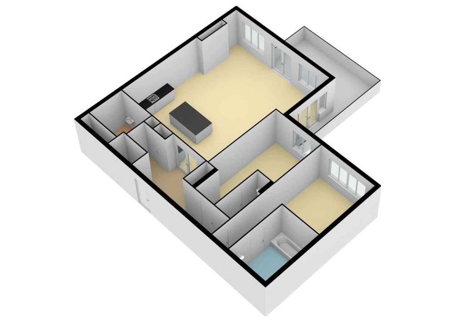 Beethovenweg 5 K, Noordwijk plattegrond-3
