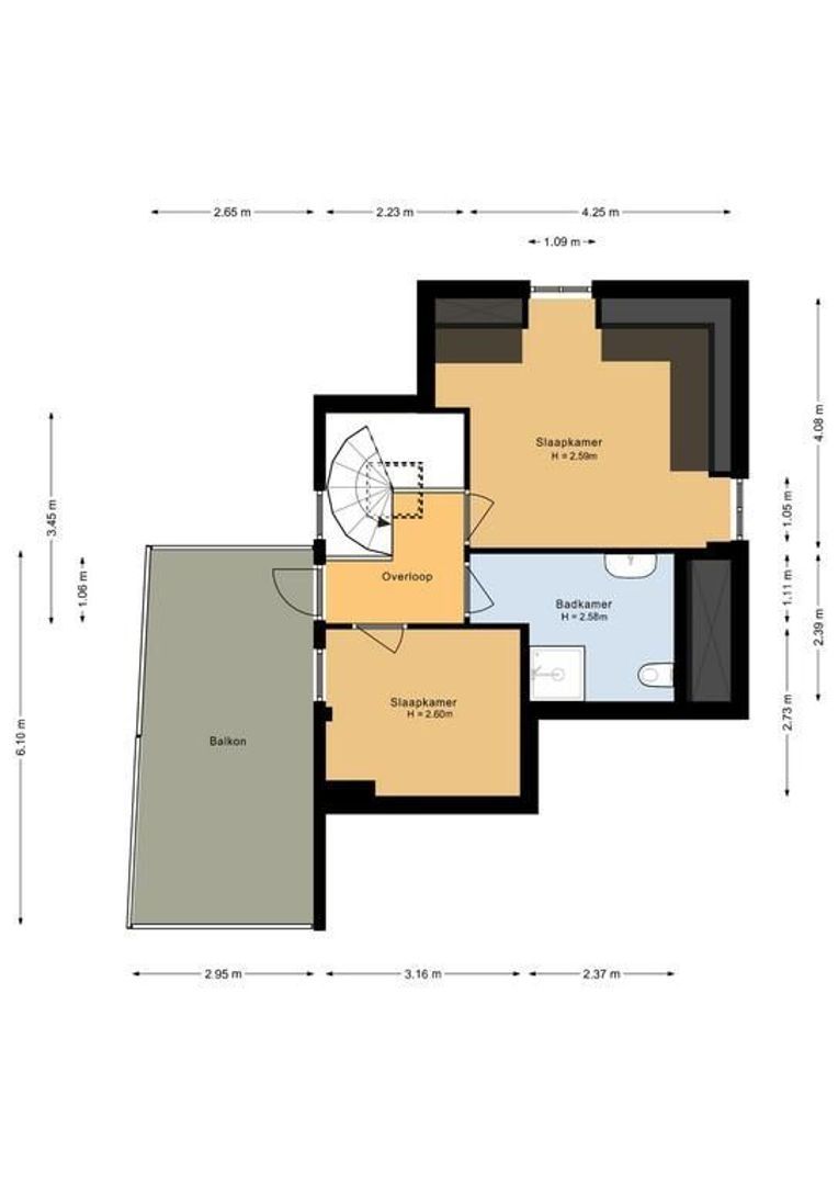 Lindenplein 6 C, Noordwijk plattegrond-1