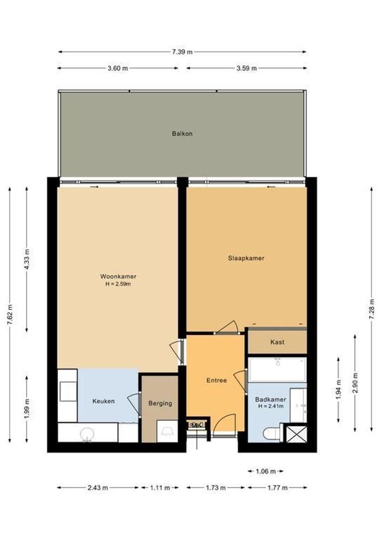 Duinroos 34, Noordwijk plattegrond-0