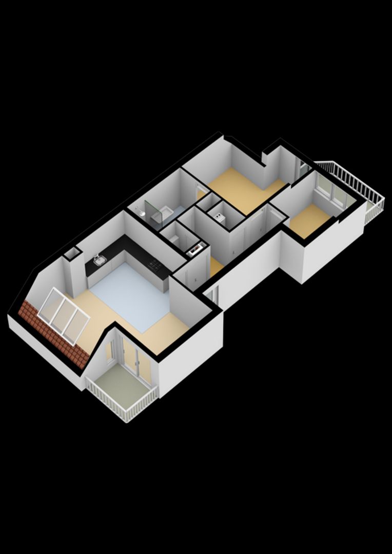 Hoofdstraat 7 I, Noordwijk plattegrond-1