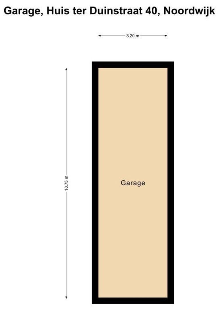 Huis ter Duinstraat 40, Noordwijk plattegrond-1