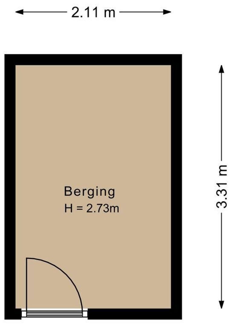 Groot Hoogwaak 208, Noordwijk plattegrond-1