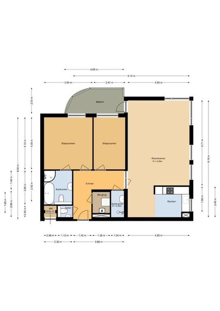 Groot Hoogwaak 208, Noordwijk plattegrond-0