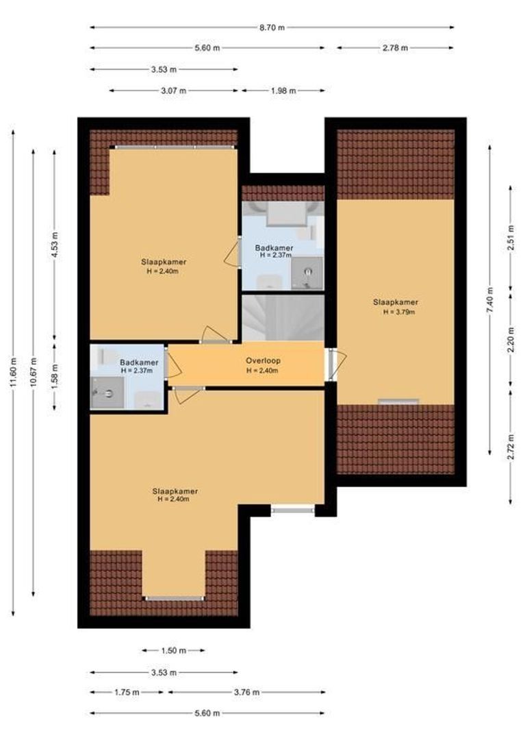 Het Laantje 7, Noordwijk plattegrond-2