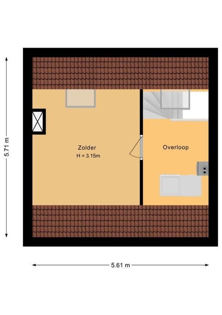 Het Laantje 7, Noordwijk plattegrond-3