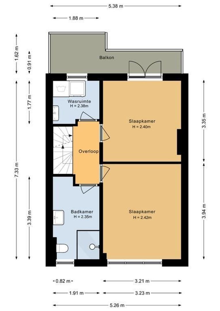 Quarles van Uffordstraat 49, Noordwijk plattegrond-2