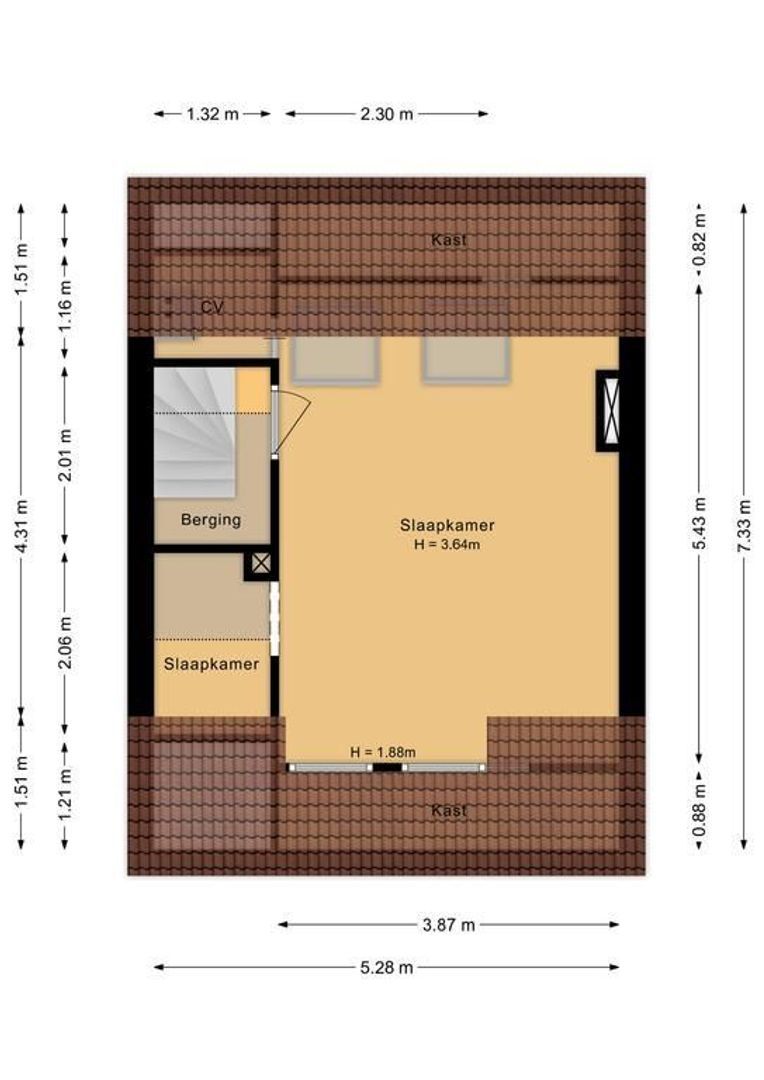Quarles van Uffordstraat 49, Noordwijk plattegrond-3