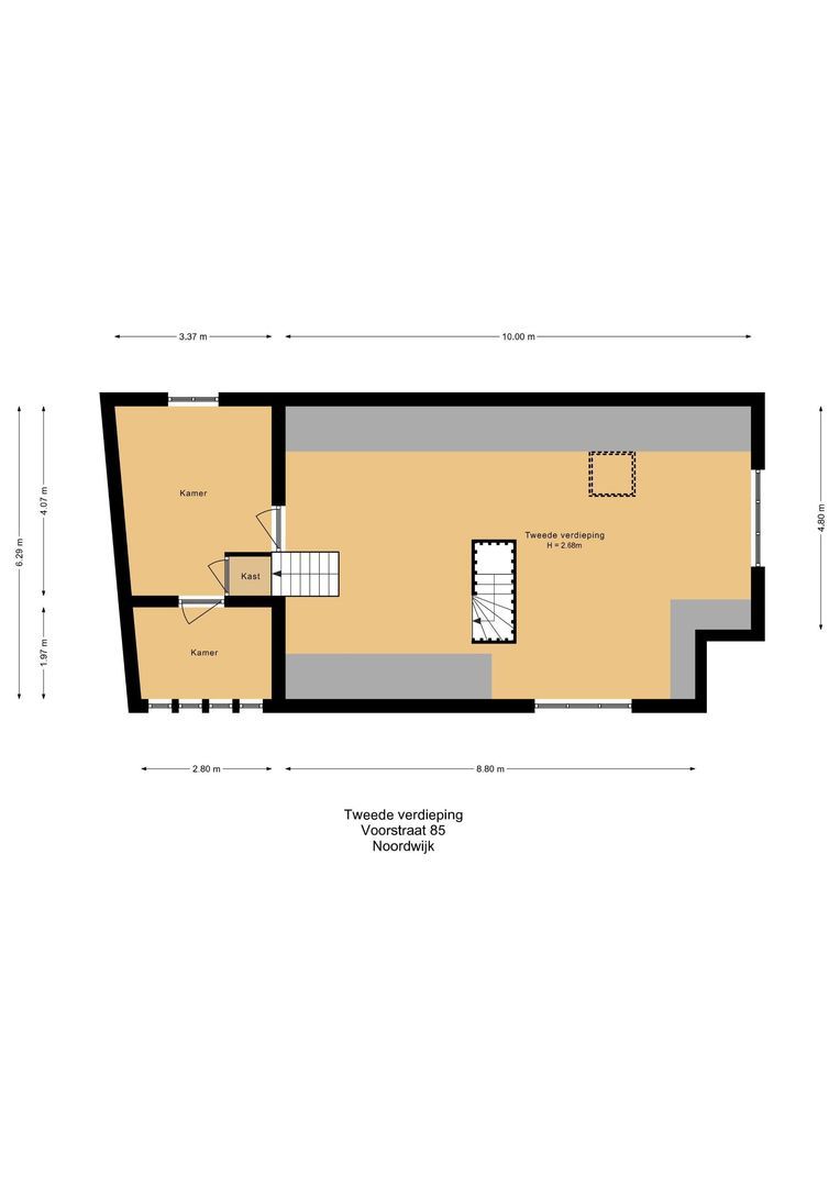Voorstraat 85, Noordwijk plattegrond-3