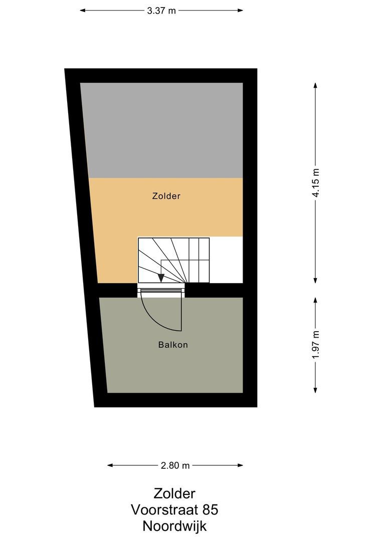 Voorstraat 85, Noordwijk plattegrond-4