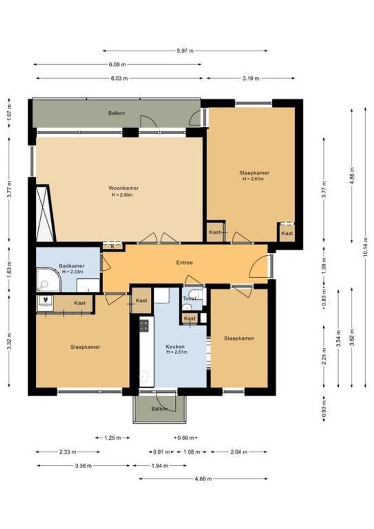 Beeklaan 90, Noordwijk plattegrond-0