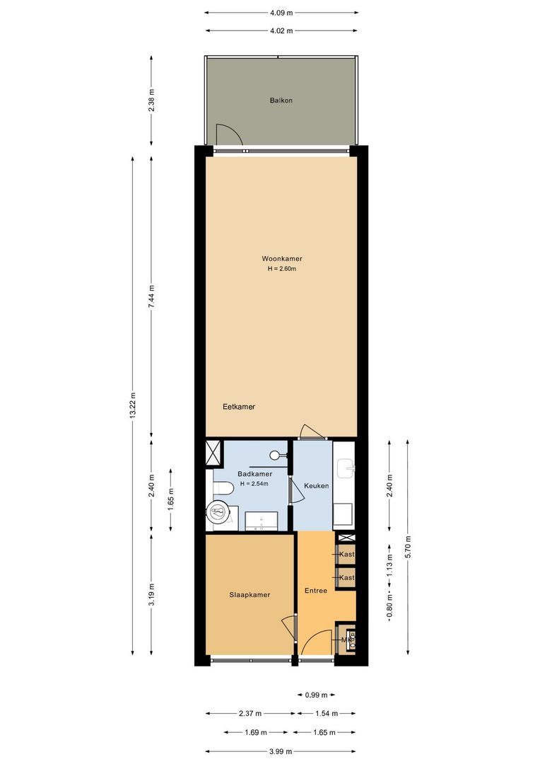 Residence Rembrandt 15, Noordwijk plattegrond-0