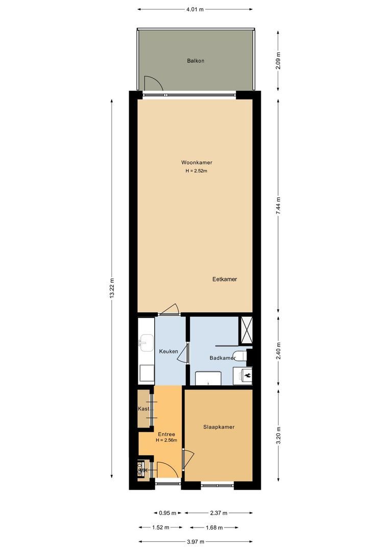 Residence Rembrandt 59, Noordwijk plattegrond-0