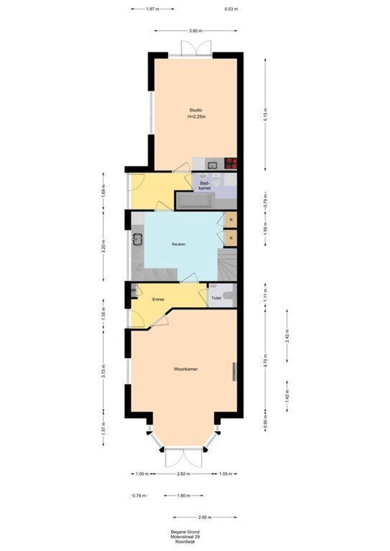 Molenstraat 29, Noordwijk plattegrond-0