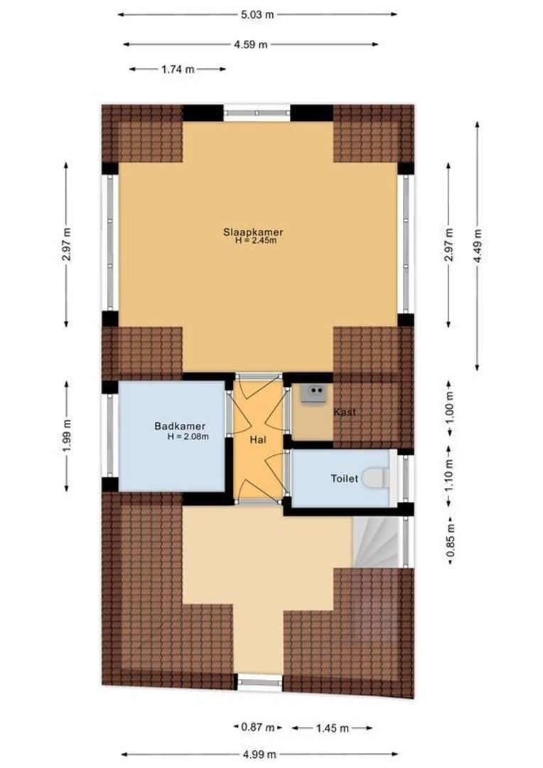 Voorstraat 24 & 24 A, Noordwijk plattegrond-3