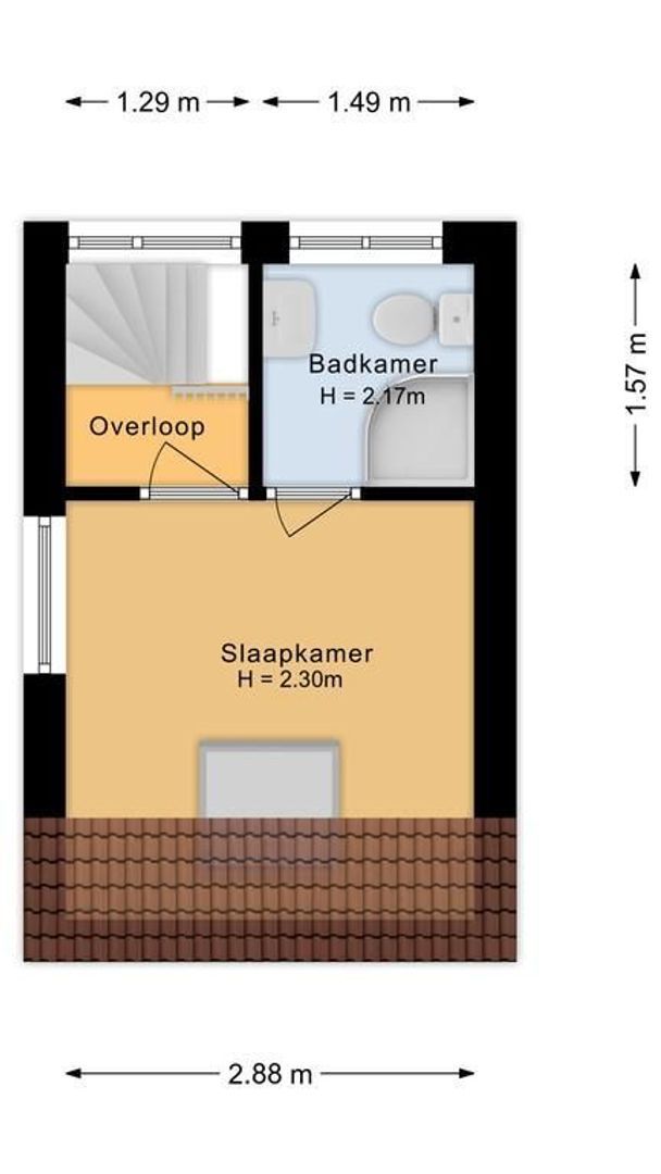 Quarles van Uffordstraat 43, Noordwijk plattegrond-7
