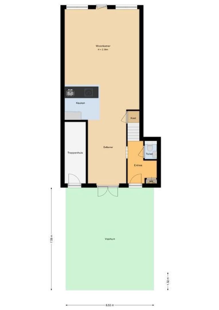 van Speijkstraat 2 A, Noordwijk plattegrond-0