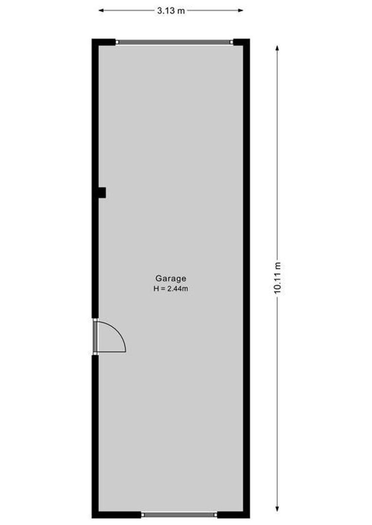 Beeklaan 218, Noordwijk plattegrond-1