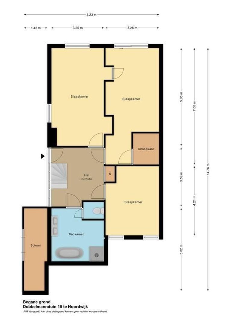 Dobbelmannduin 15, Noordwijk plattegrond-1