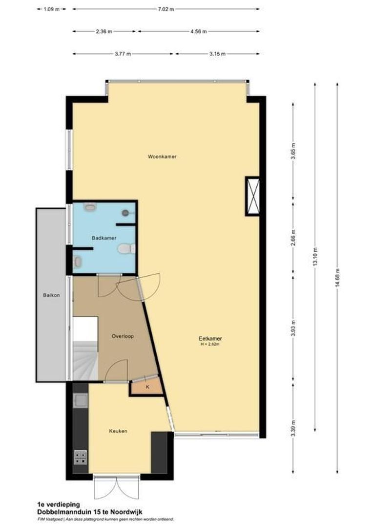 Dobbelmannduin 15, Noordwijk plattegrond-2