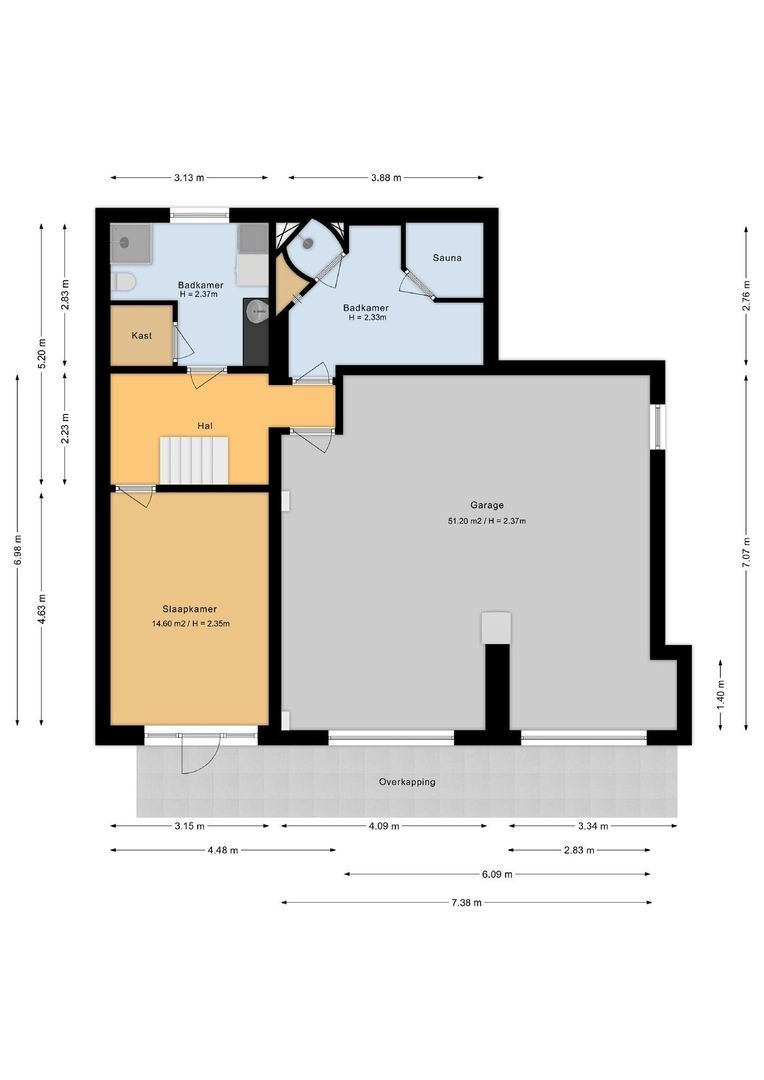 Erasmusweg 2 A, Noordwijk plattegrond-4