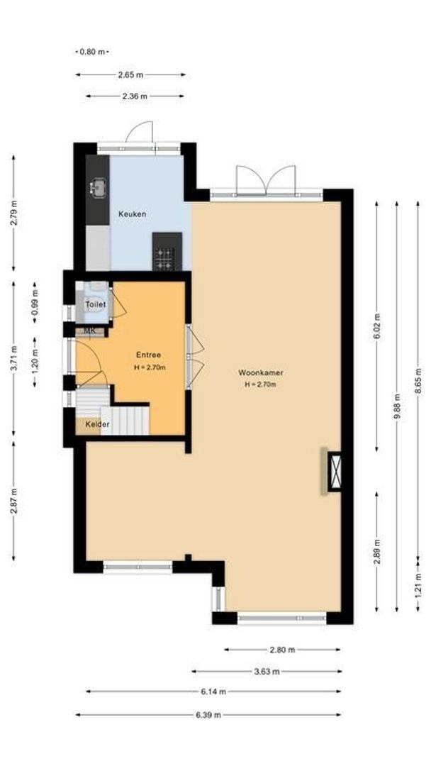 van Hardenbroekweg 21, Noordwijk plattegrond-1