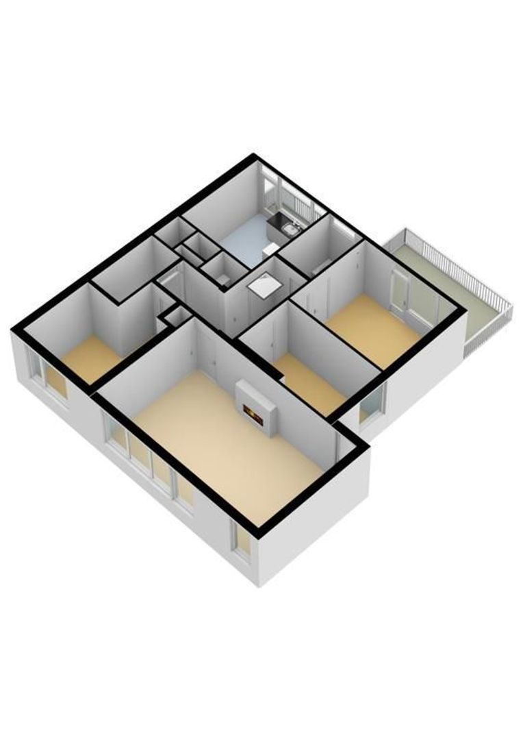 Nicolaas Barnhoornweg 13, Noordwijk plattegrond-3