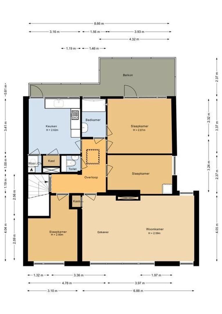 Nicolaas Barnhoornweg 13, Noordwijk plattegrond-0