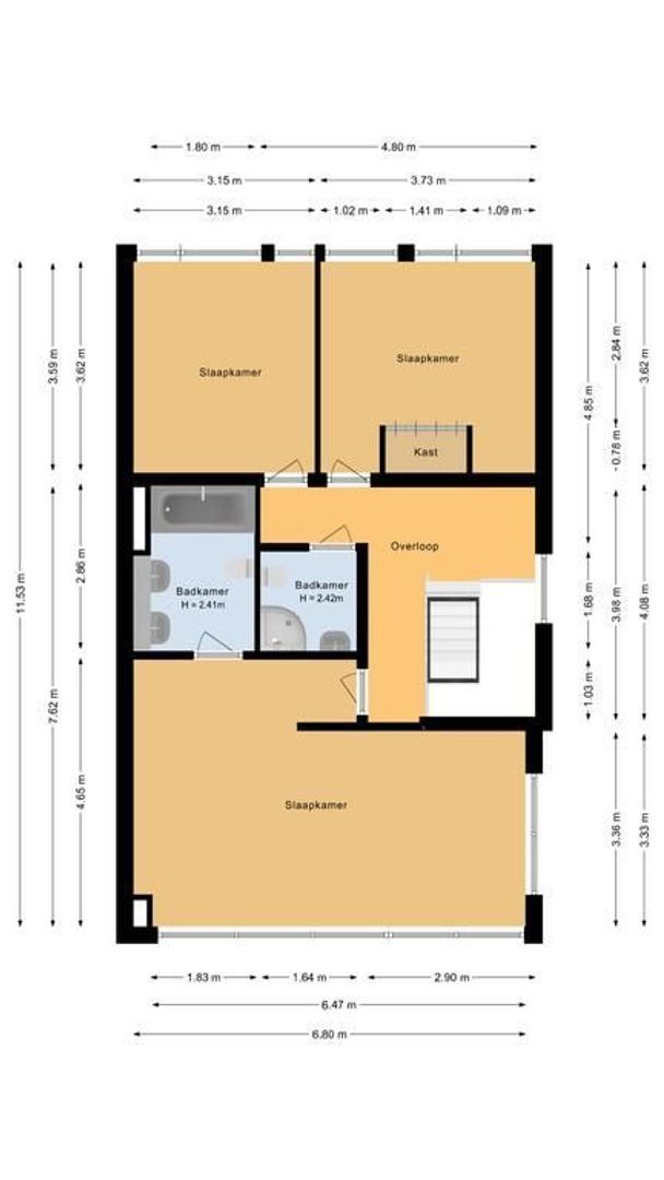 Dobbelmannduin 7, Noordwijk plattegrond-3