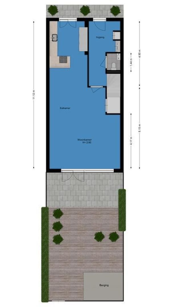 Nieuwe Voorstraat 23, Noordwijk plattegrond-0