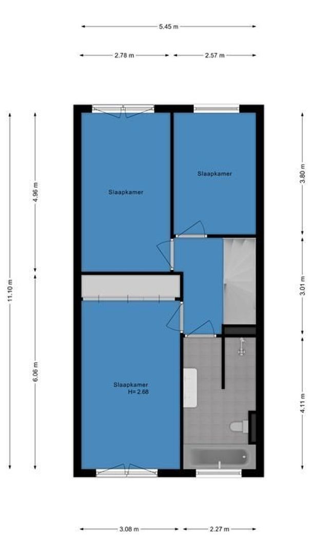 Nieuwe Voorstraat 23, Noordwijk plattegrond-2