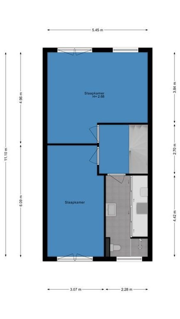 Nieuwe Voorstraat 23, Noordwijk plattegrond-3