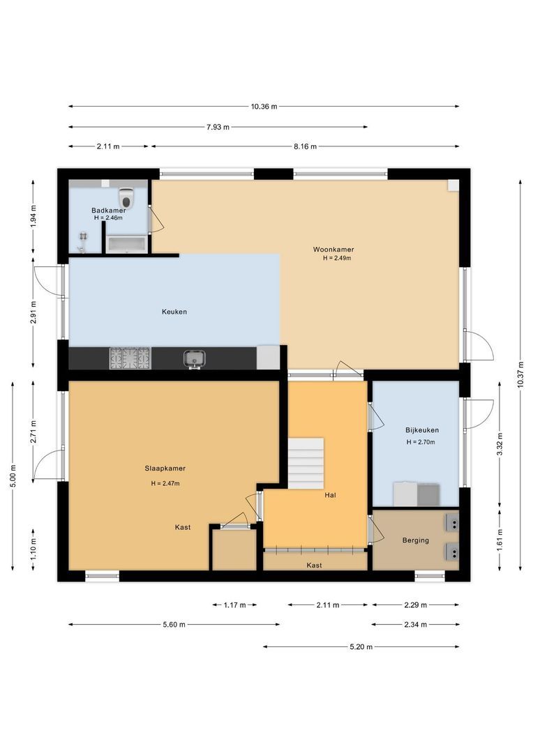 Rembrandtweg 20, Noordwijk plattegrond-3