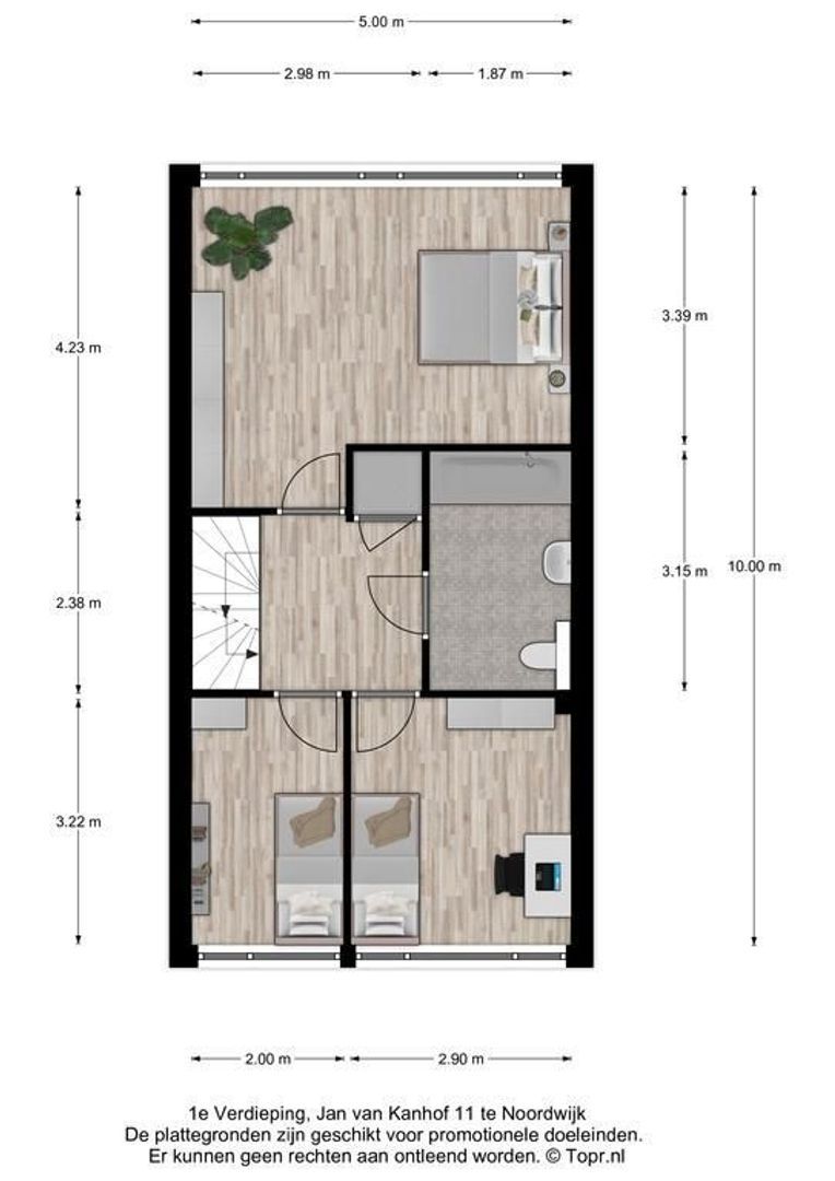 Jan van Kanhof 11, Noordwijk plattegrond-2