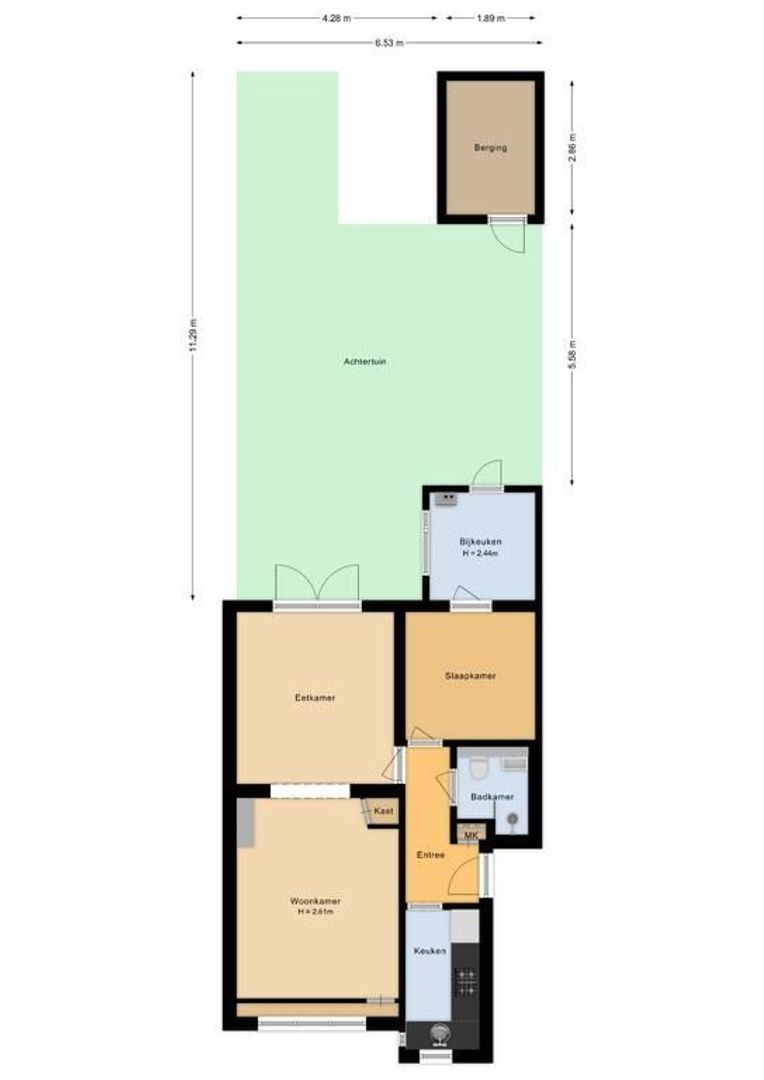 van Wassenaerlaan 38, Oegstgeest plattegrond-0