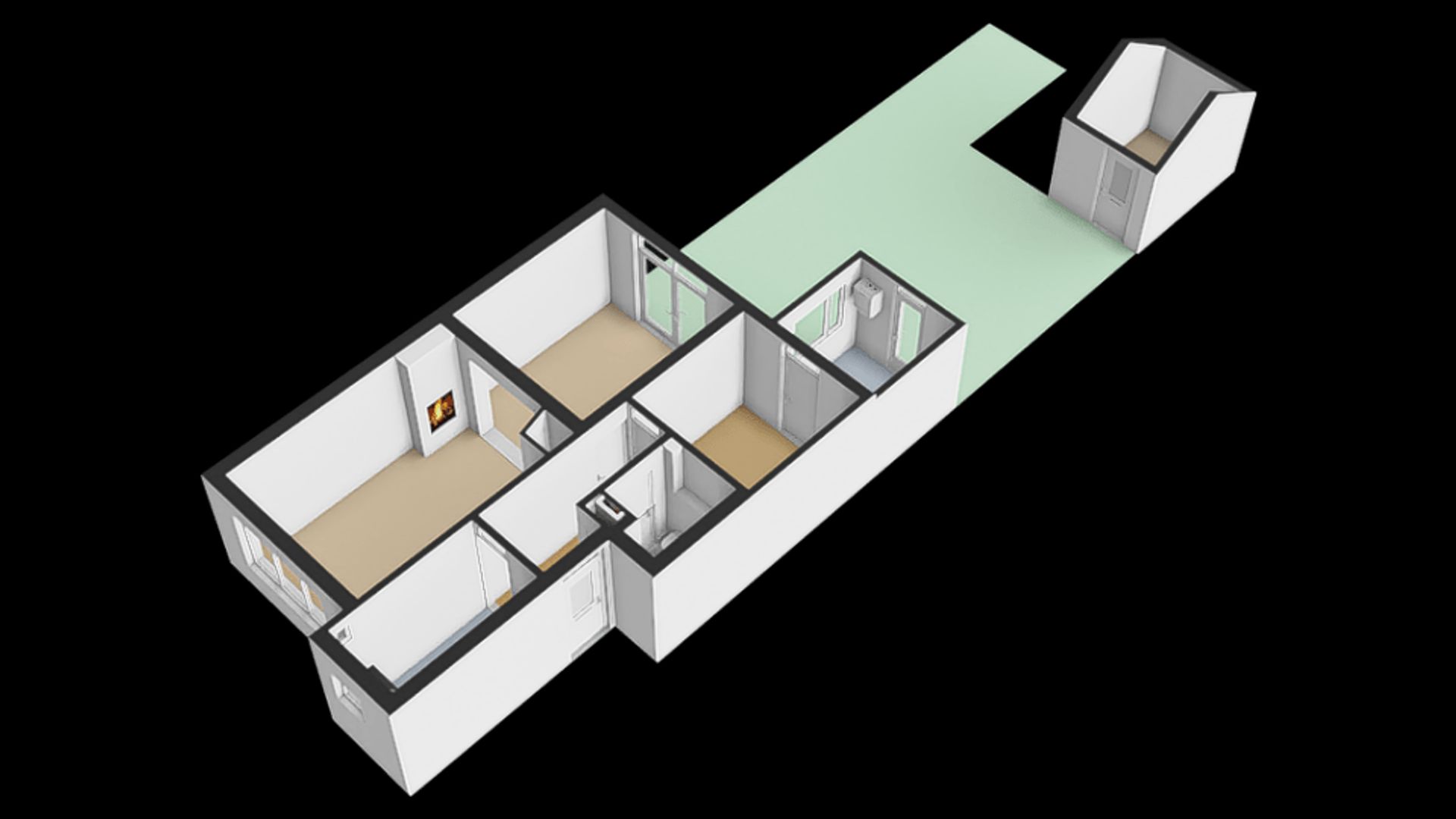 van Wassenaerlaan 38, Oegstgeest plattegrond-3
