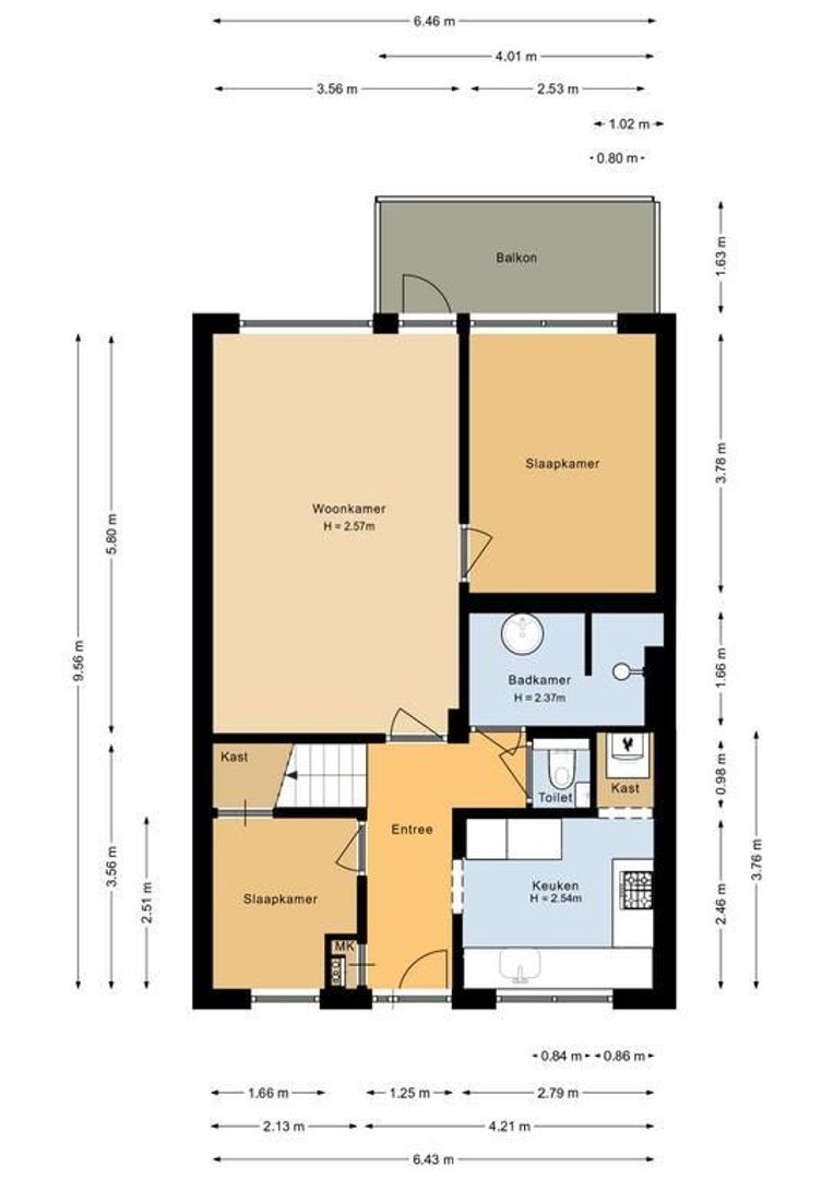 Pieter Bedijnstraat 7, Noordwijk plattegrond-0
