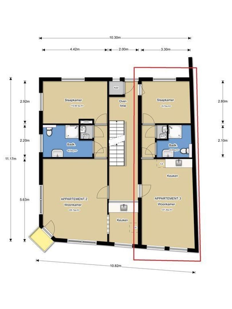 Voorstraat 54 A, Noordwijk plattegrond-0