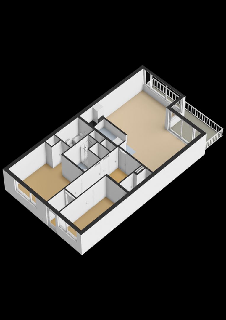 Parallel Boulevard 296, Noordwijk plattegrond-2