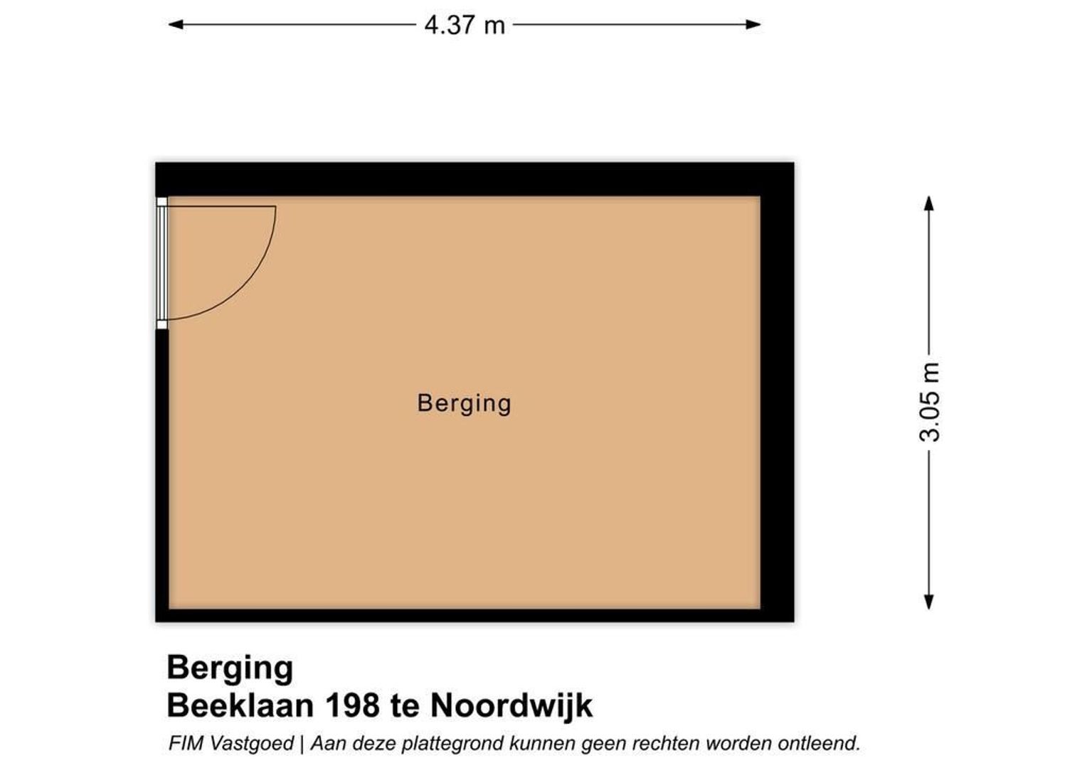 Beeklaan 198, Noordwijk plattegrond-1