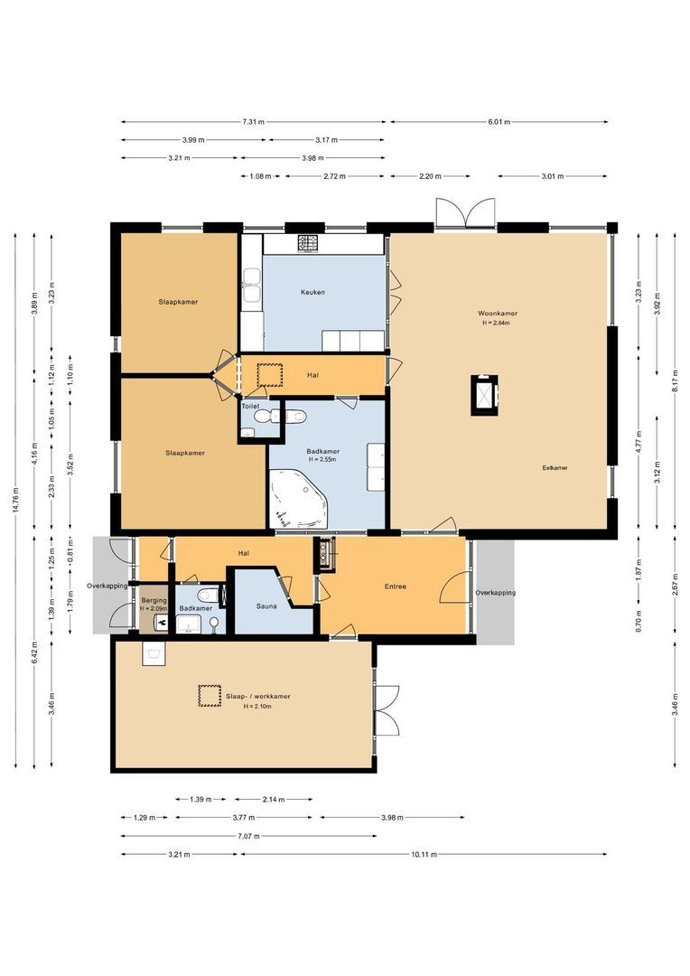 Schulpweg 58, Noordwijkerhout plattegrond-1