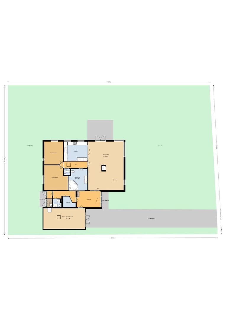 Schulpweg 58, Noordwijkerhout plattegrond-0