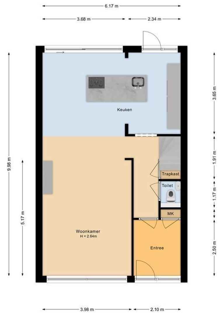 van Struykstraat 31, Noordwijk plattegrond-1